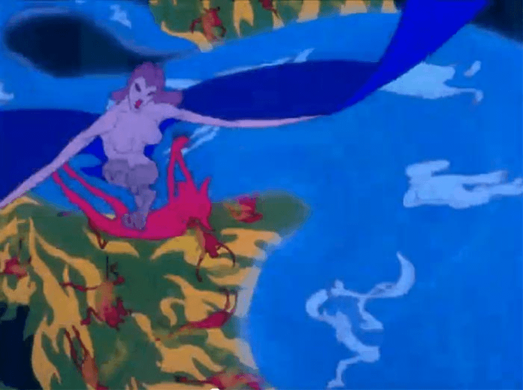 Walt-Disney-Psychedelic-Scenes-Fantasia-night-on-bald-mountain-harpy Psychedelic Disney Fantasia Mythological Scenes night on bald mountain nude harpie