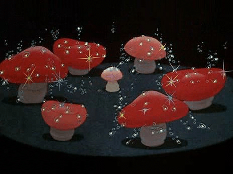 Walt-Disney-Psychedelic-Scenes-fantasia-nutcracker-2 Psychedelic Disney Fantasia Scenes mushroom
