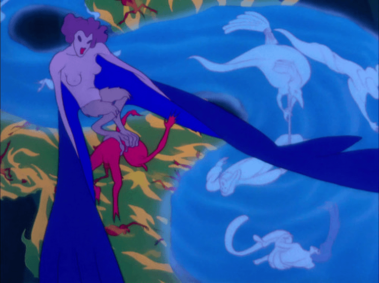 Walt-Disney-Psychedelic-Scenes-night-on-bald-mountain-ave-maria-186 Psychedelic Disney Fantasia Mythological Scenes night on bald mountain nude harpie